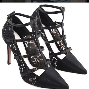 Tory Burch Lace Trim Embellishments Pumps